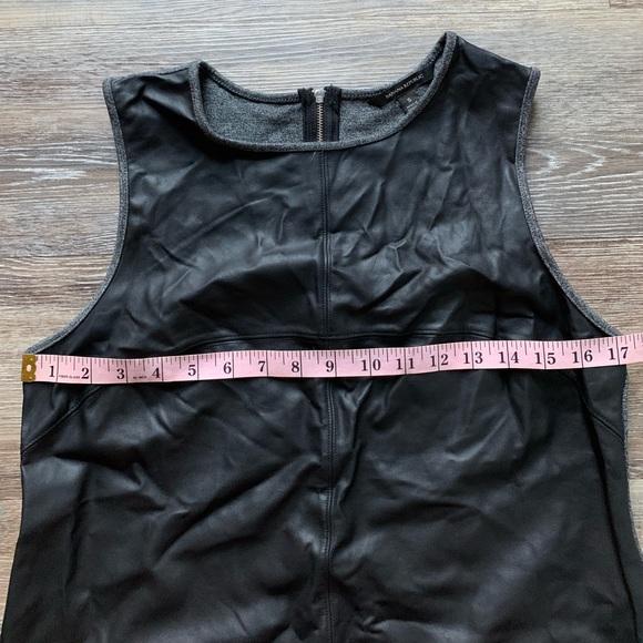 Banana Republic Faux Leather Ponte Tank Top S - Picture 6 of 10